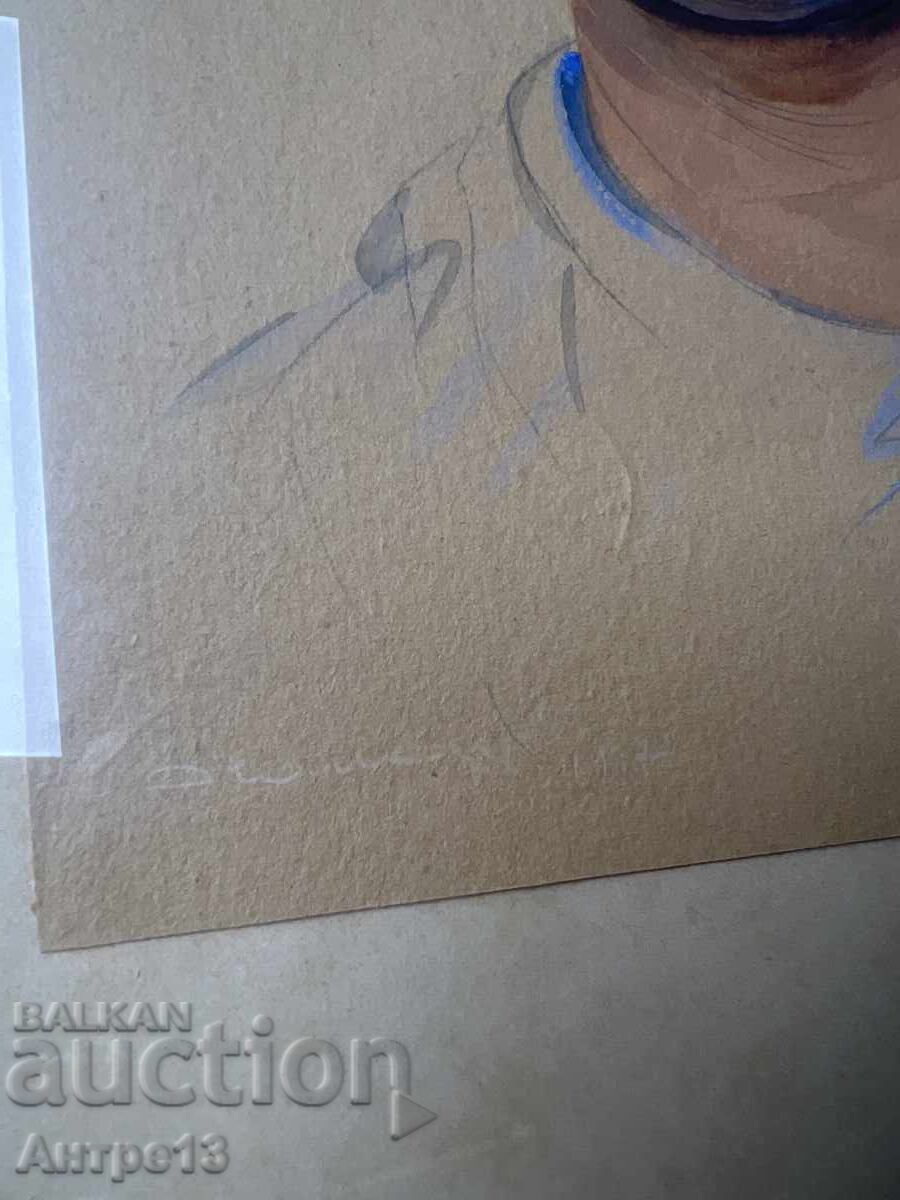 Auction Georgi Atanasov Painting, Turkish, 30/20 cm Auction Georgi Atanasov Painting, Turkish, 30/20 cm