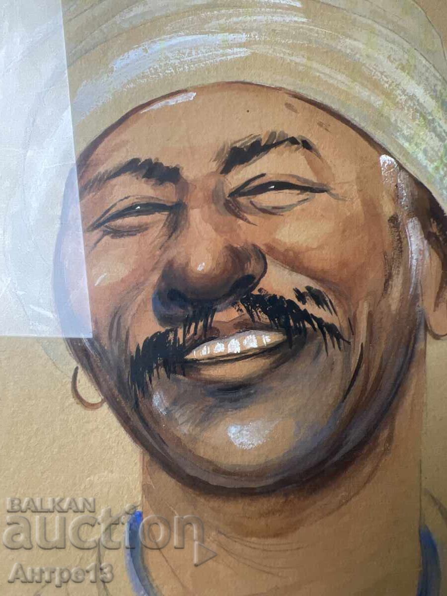 Delivery of Georgi Atanasov Painting, Turkish, 30/20 cm Delivery of Georgi Atanasov Painting, Turkish, 30/20 cm