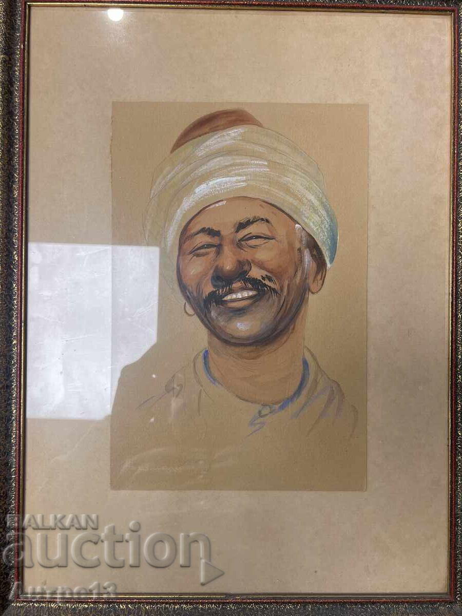 Georgi Atanasov Painting, Turkish, 30/20 cm Georgi Atanasov Painting, Turkish, 30/20 cm
