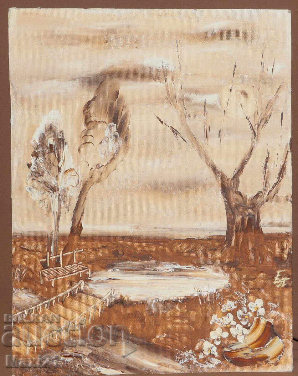 Landscape painting, oil on canvas with price 150.00 BGN | € 76.69