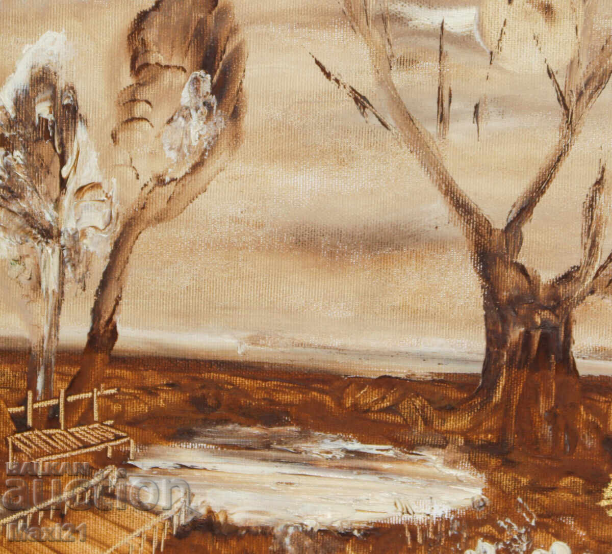 Landscape painting, oil on canvas - 5