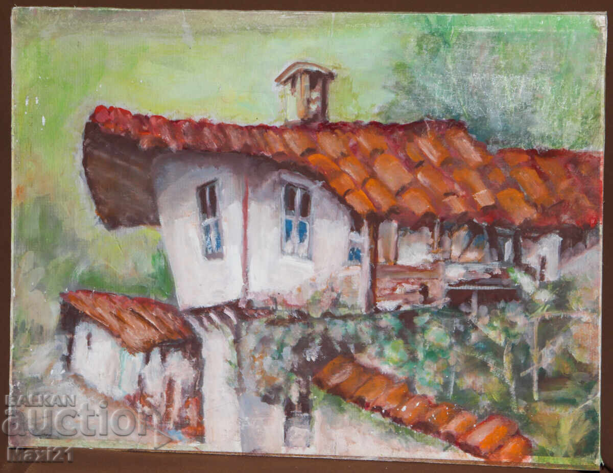 Τοπίο με γκουάς, αγροικία με τιμή 200.00 BGN | € 102.26 Τοπίο με γκουάς, αγροικία με τιμή 200.00 BGN | € 102.26