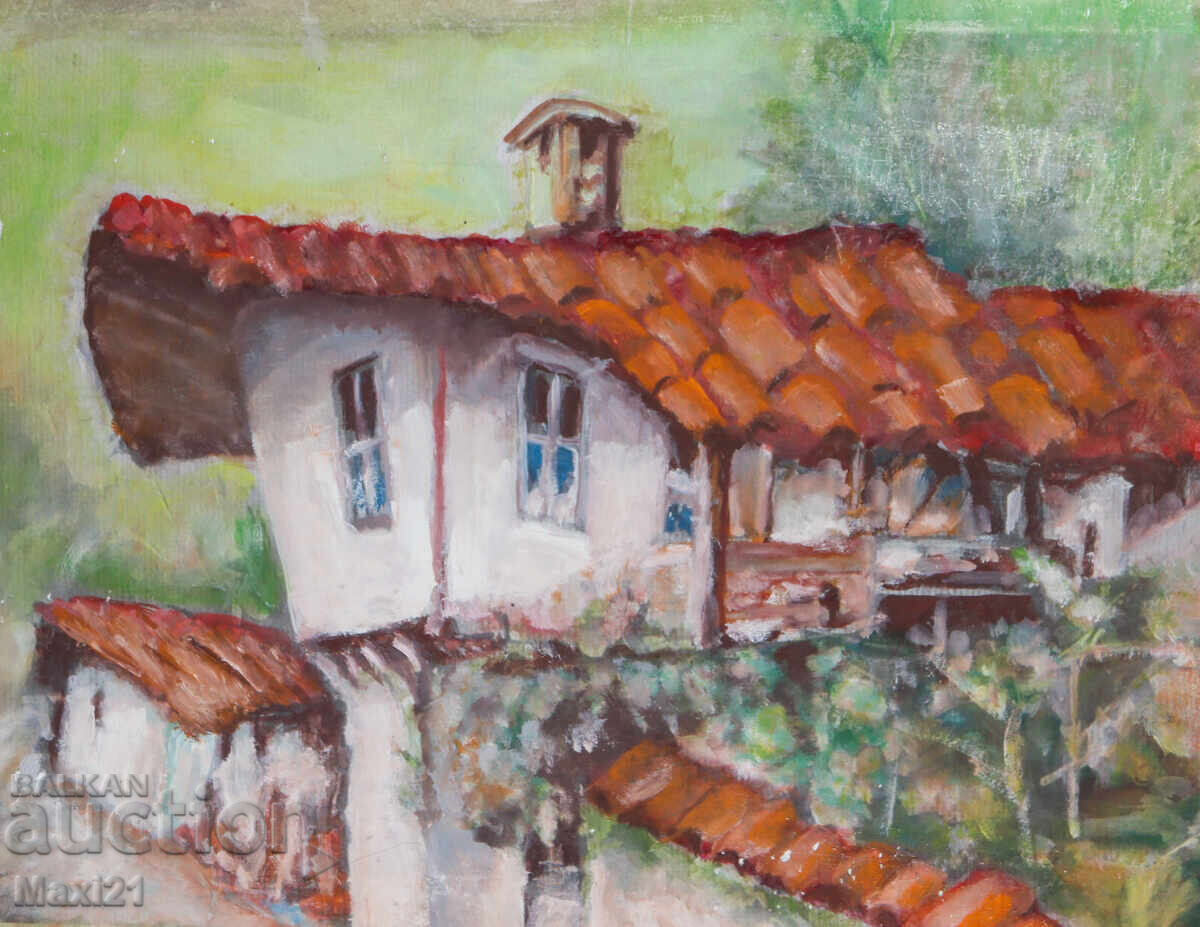 Δημοπρασία Τοπίο με γκουάς, αγροικία Δημοπρασία Τοπίο με γκουάς, αγροικία