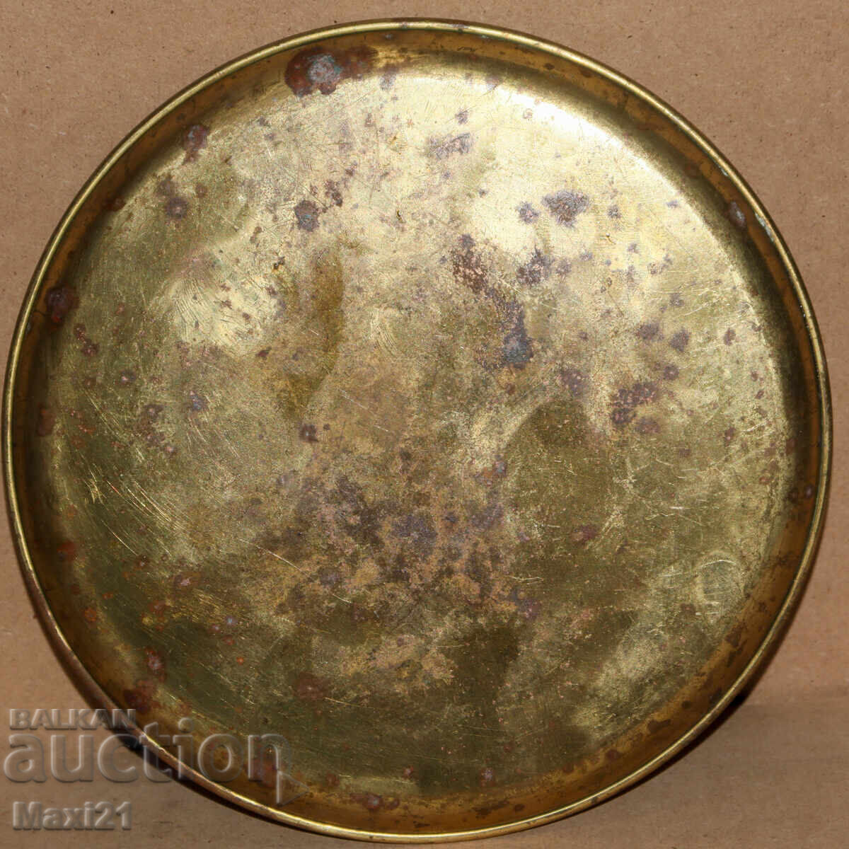 Handmade old copper tray plate - 7