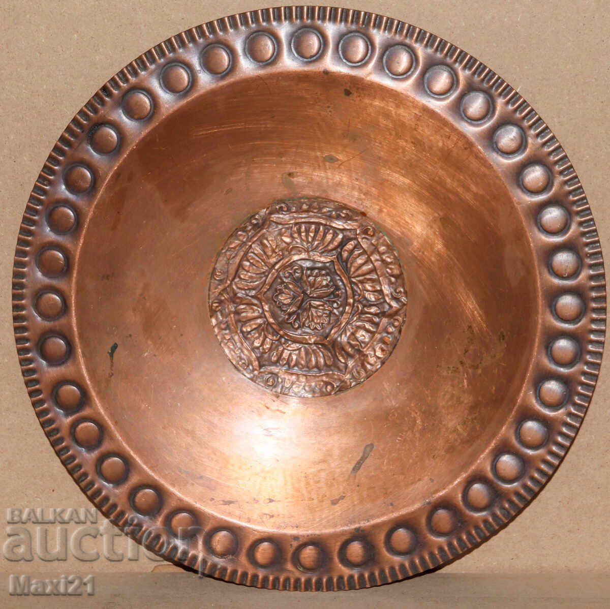 Handmade old copper wall panel decoration with price 200.00 BGN | € 102.26