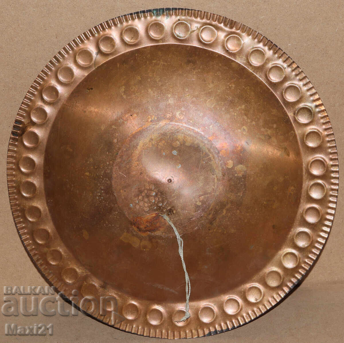 Handmade old copper wall panel decoration - 7