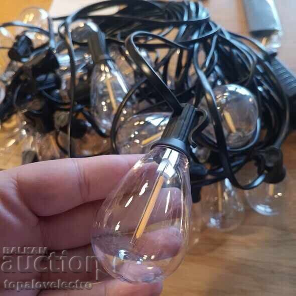 Παράδοση Εξωτερικά φωτάκια 20M με τηλεχειριστήριο και χρονοδιακόπτη