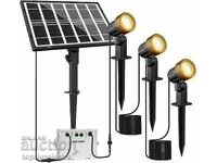 Set de 3 bucăți proiectoare solare de grădină