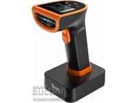 Scanner de coduri de bare wireless 1D/2D/QR cu afișaj digital și buton