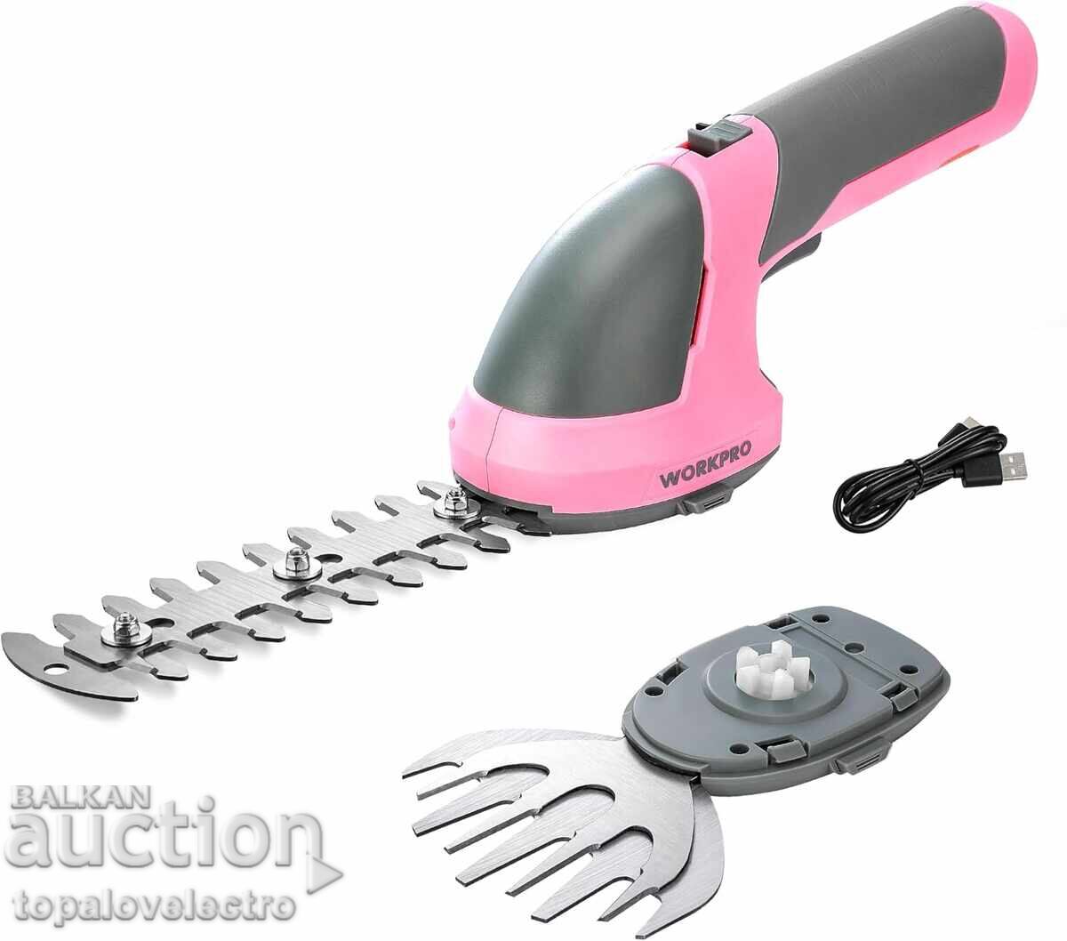 Rechargeable Grass and Shrub Shear 2-in-1, 7.2V