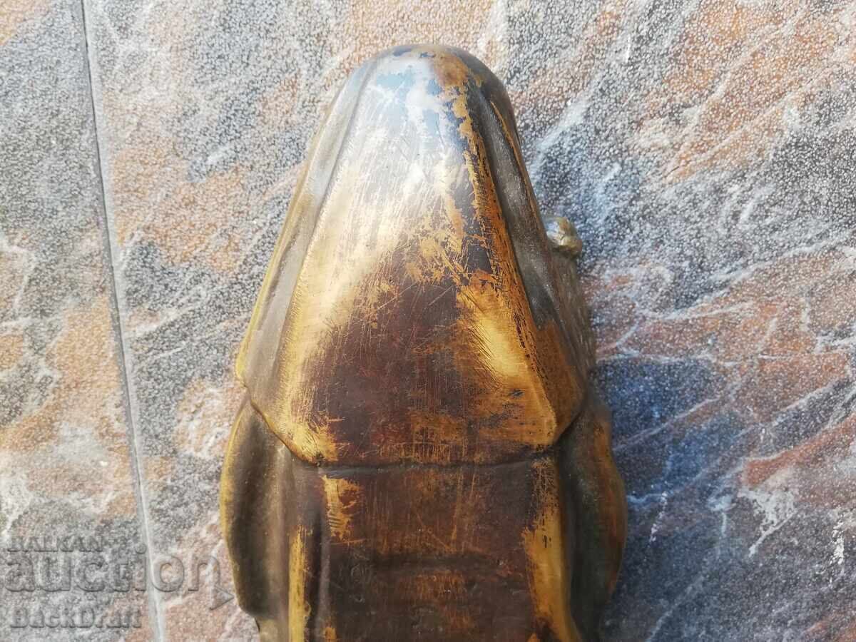 Παλαιά, μαζική μπρούτζινη γλυπτική της Αγίας Άννας με τον Χριστό με τιμή 999.00 BGN | € 510.78