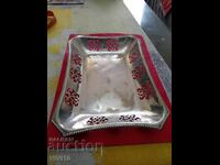 Ασημένιο αντίκα πιατέλα