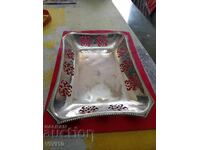 Старинно посребрено плато