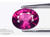 Ιώδης ροδολίτης γρανάτης 1.20ct οβάλ κοπή