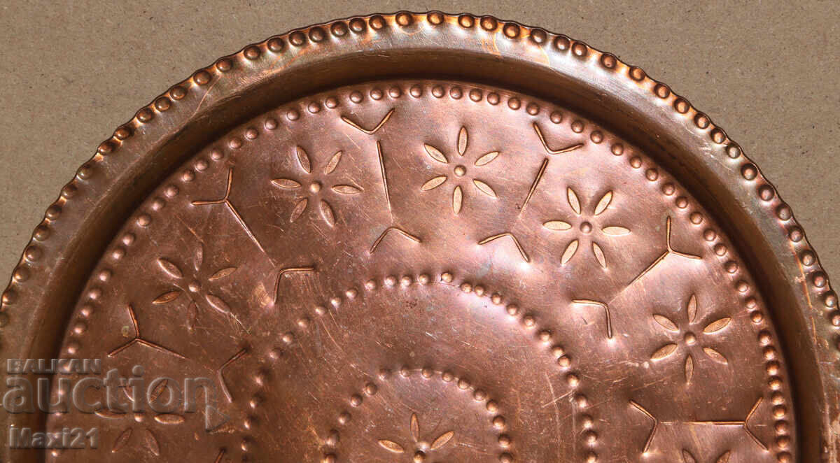 Delivery of Handmade copper tray