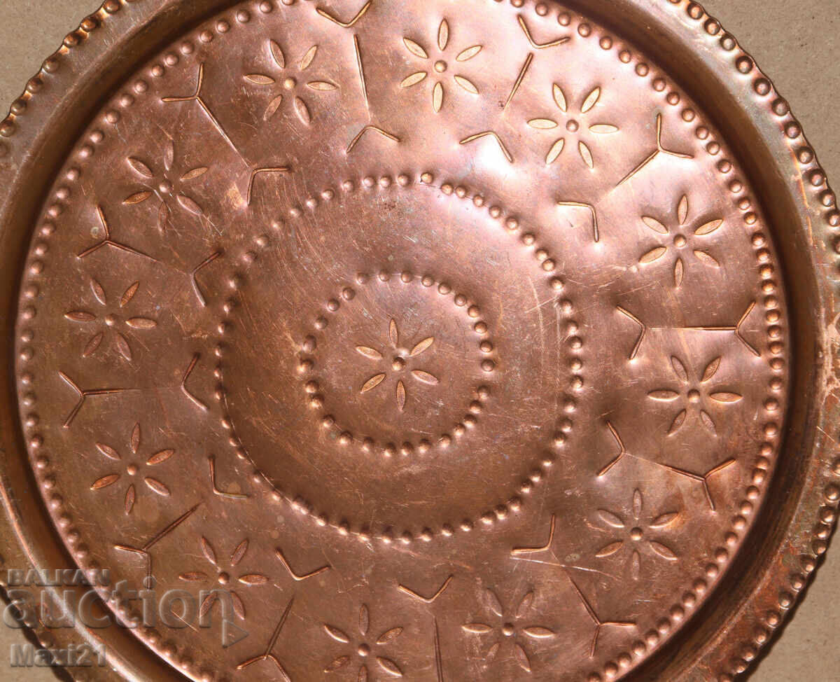 Handmade copper tray - 5