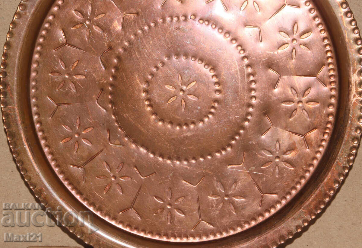 Handmade copper tray - 6