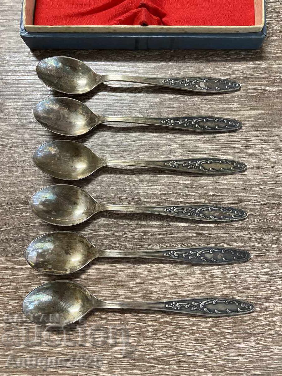 Доставка на Комплект чаени лъжички в кутия (6 броя)