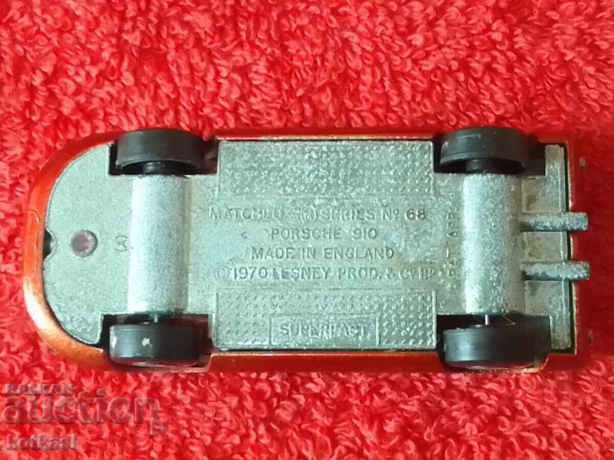 Старо Порше Porsche 910 Matchbox ENGLAND 1970 LESNEY качеств - 6