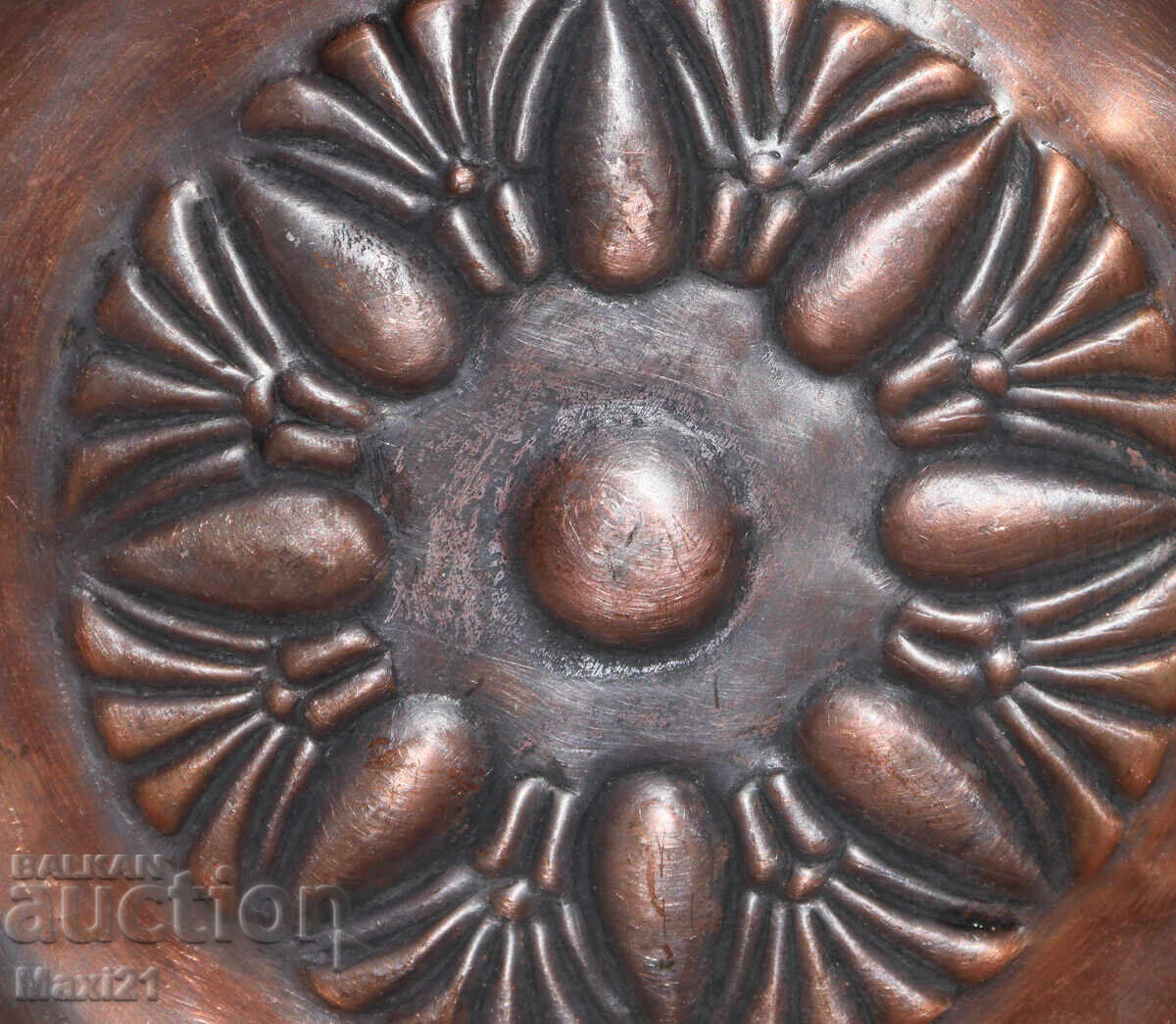 Χειροποίητο χάλκινο διακοσμητικό πιάτο τοίχου - 6