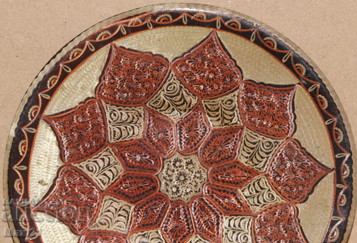 Delivery of Handmade Islamic Copper Tray Decoration