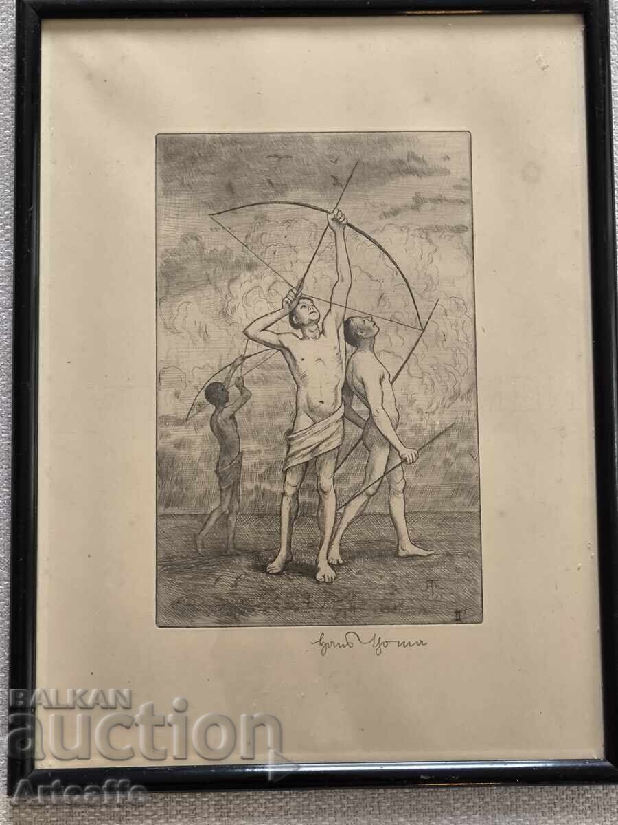 Χανς Τόμα (1839 - 1924) Χαλκογραφία - 6 Χανς Τόμα (1839 - 1924) Χαλκογραφία - 6