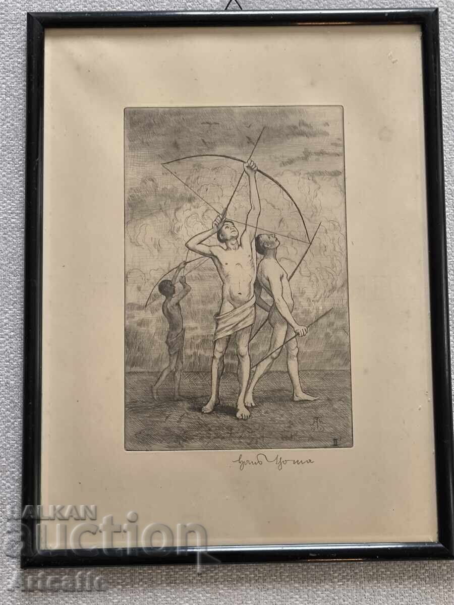 Χανς Τόμα (1839 - 1924) Χαλκογραφία Χανς Τόμα (1839 - 1924) Χαλκογραφία