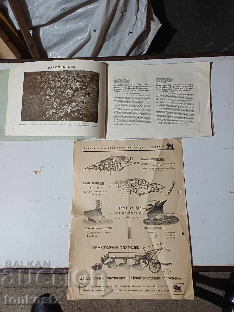 Auction  Advertisement on a plow factory