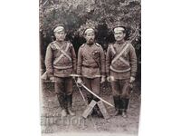 1913 bivouac near the village of Galabovtsi, ROYAL PHOTO, saber, rifle, Uniform