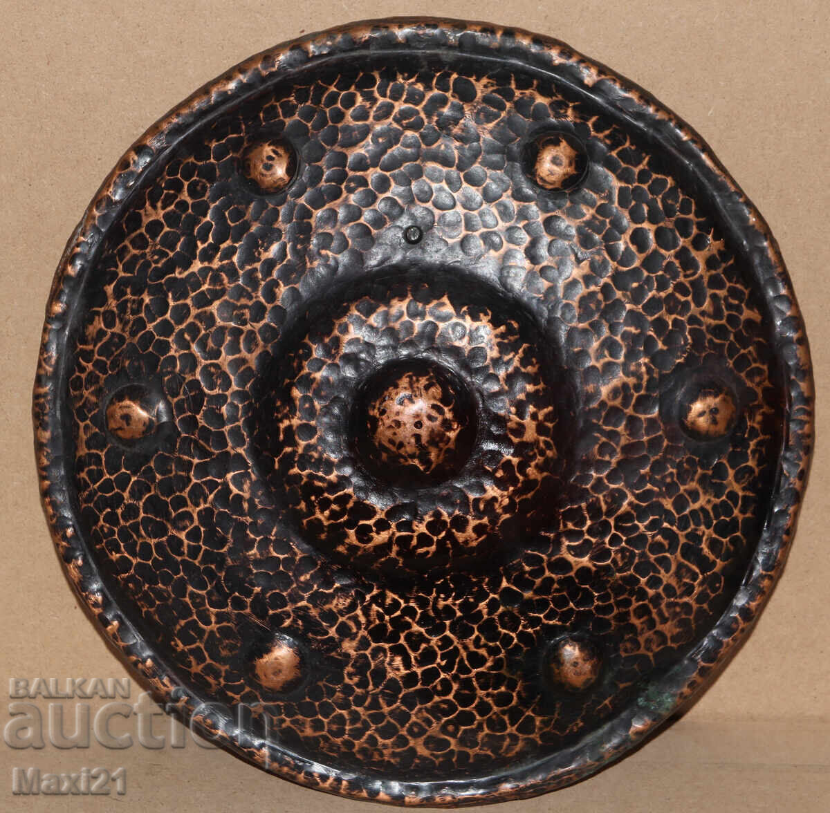 Auction  Handmade old copper wall panel decoration