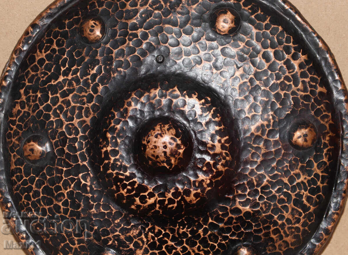 Handmade old copper wall panel decoration - 5