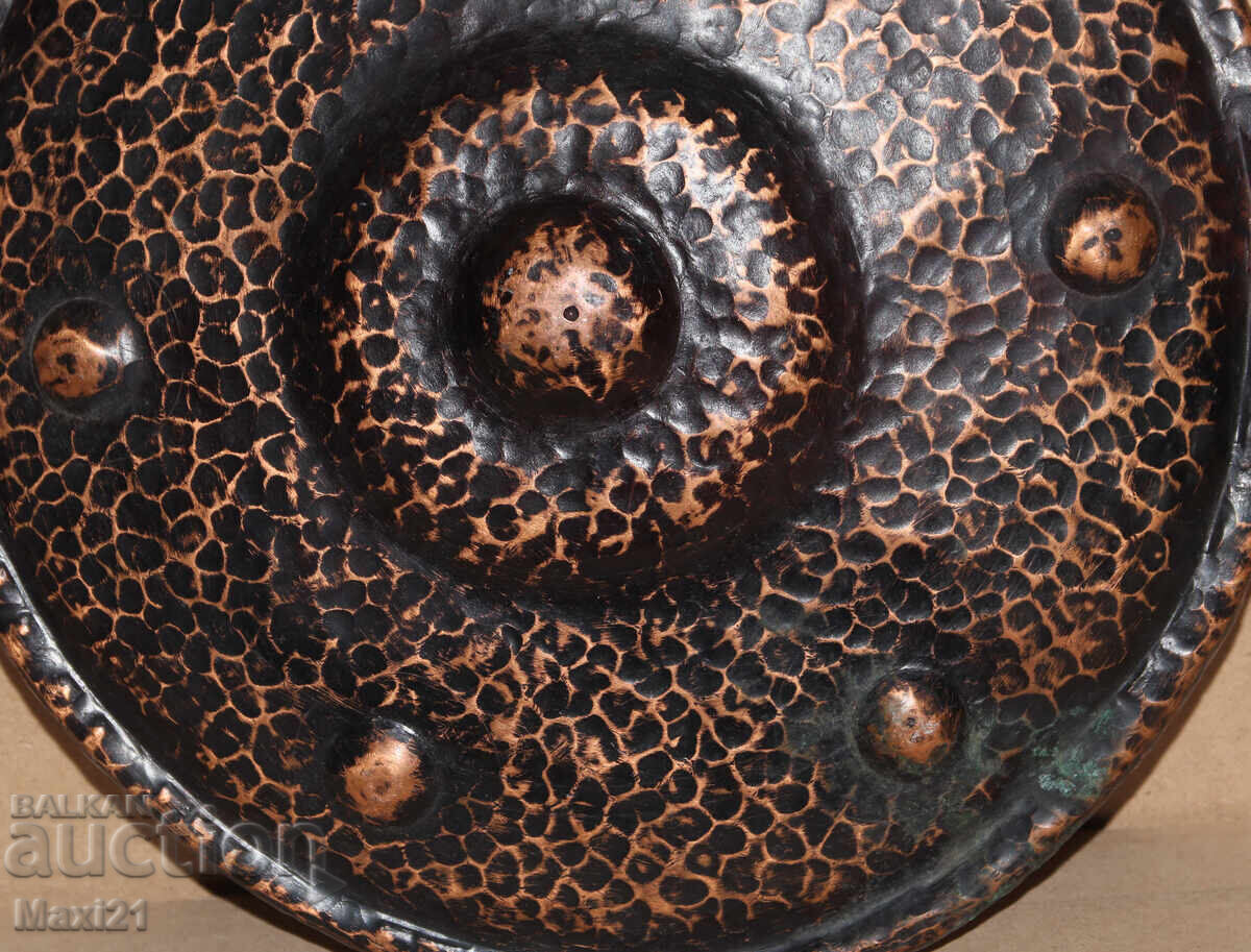 Handmade old copper wall panel decoration - 6