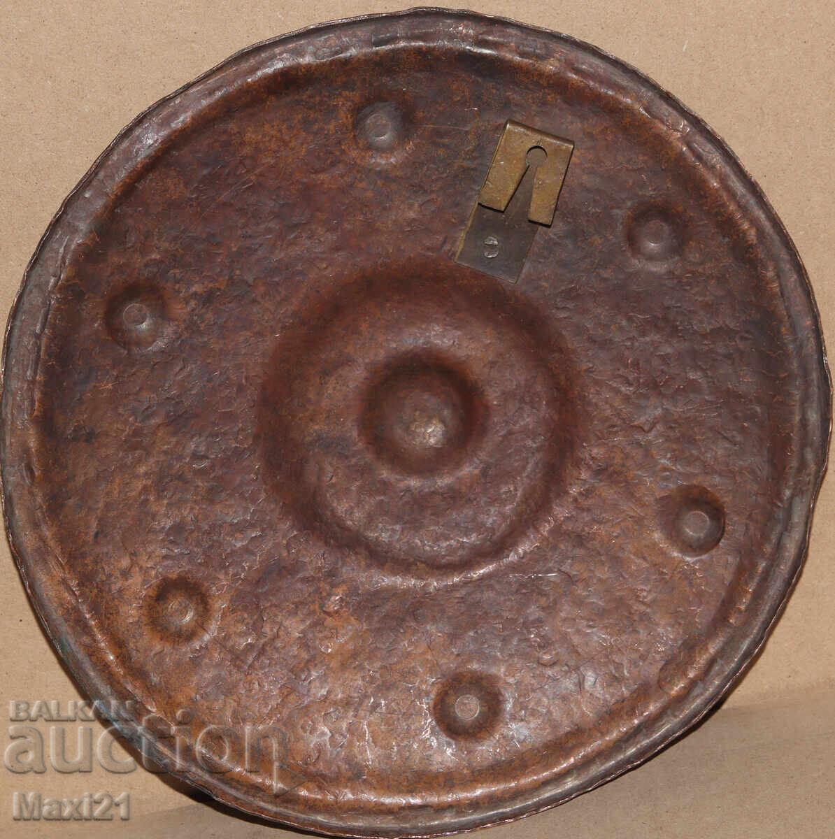 Handmade old copper wall panel decoration - 7