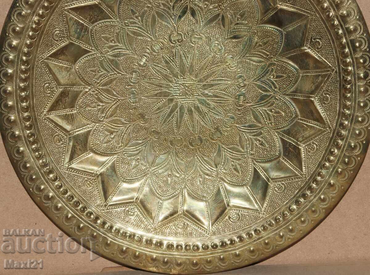 Παλιό ορειχάλκινο διακοσμητικό δίσκος διακόσμηση - 6 Παλιό ορειχάλκινο διακοσμητικό δίσκος διακόσμηση - 6