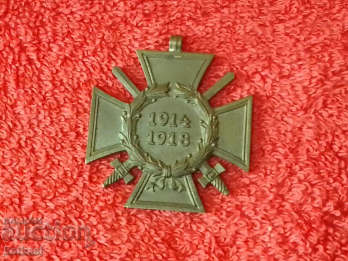 Auction Star German Cross of Honour Hindenburg 1914-18 mark quality Auction Star German Cross of Honour Hindenburg 1914-18 mark quality