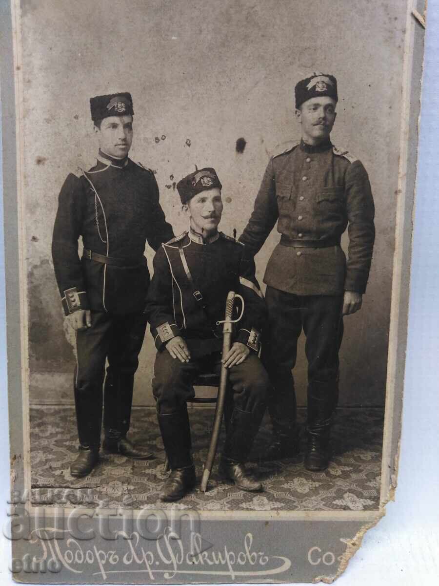 ЦАРСКА СНИМКА КАРТОН,ВОЙНИК,УНИФОРМА,ФОТО ФАКИРОВ,СОФИЯ