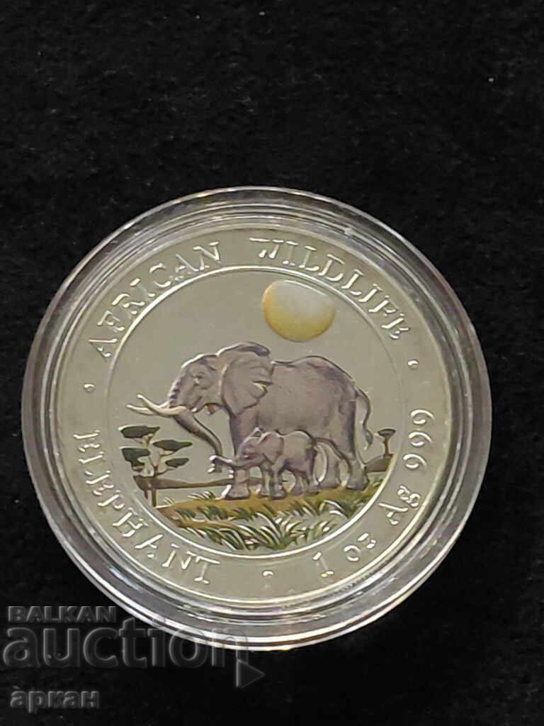 Сребърна унция 1oz Ag999 2011 Сомалия 100 шилинга с цена 160.00 лв. | € 81.81