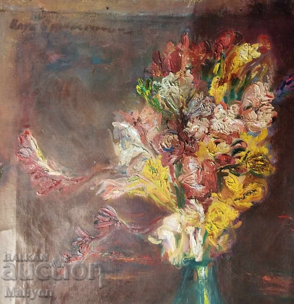 Δημοπρασία Πίνακας "Βάζο με λουλούδια"