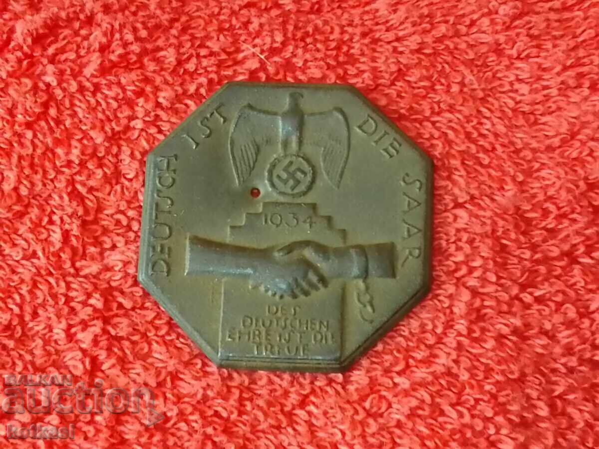 Star Medal Germany 1934 Loyalty is the honor of the Germans with price € 38.60 | 75.50 BGN