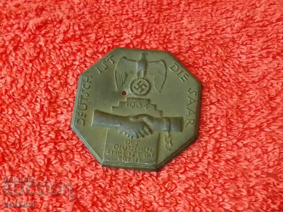 Licitație Medalie Veche Germania 1934 Loialitatea este onoarea germanilor Licitație Medalie Veche Germania 1934 Loialitatea este onoarea germanilor