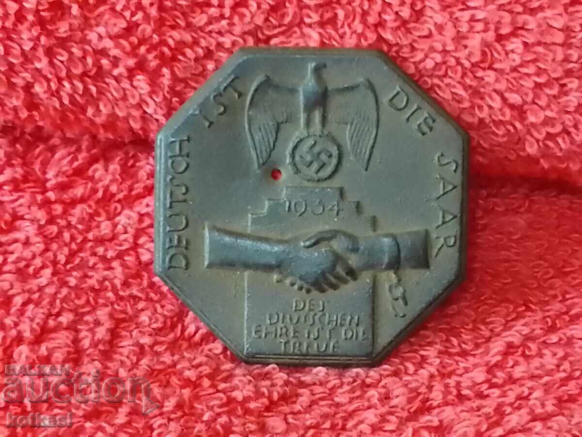 Medalie Veche Germania 1934 Loialitatea este onoarea germanilor - 6 Medalie Veche Germania 1934 Loialitatea este onoarea germanilor - 6
