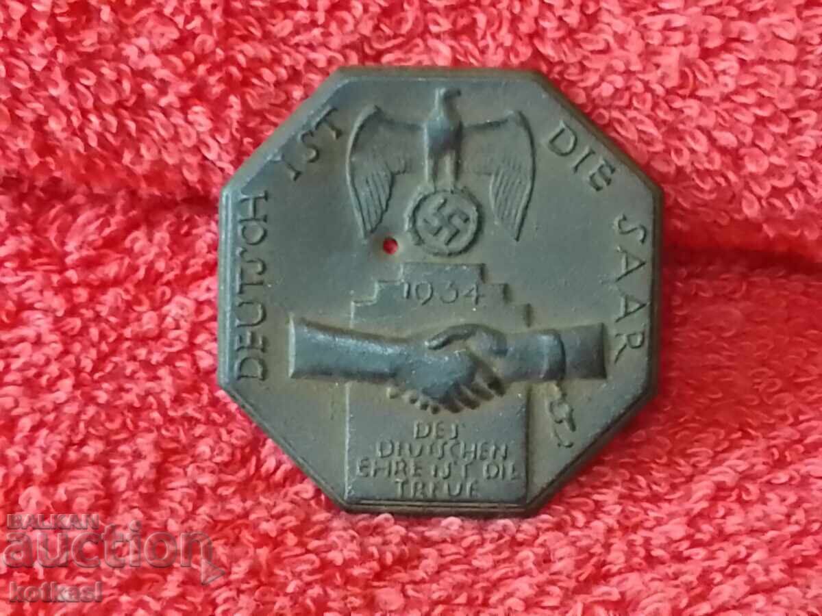 Star Medal Germany 1934 Loyalty is the honor of the Germans - 6