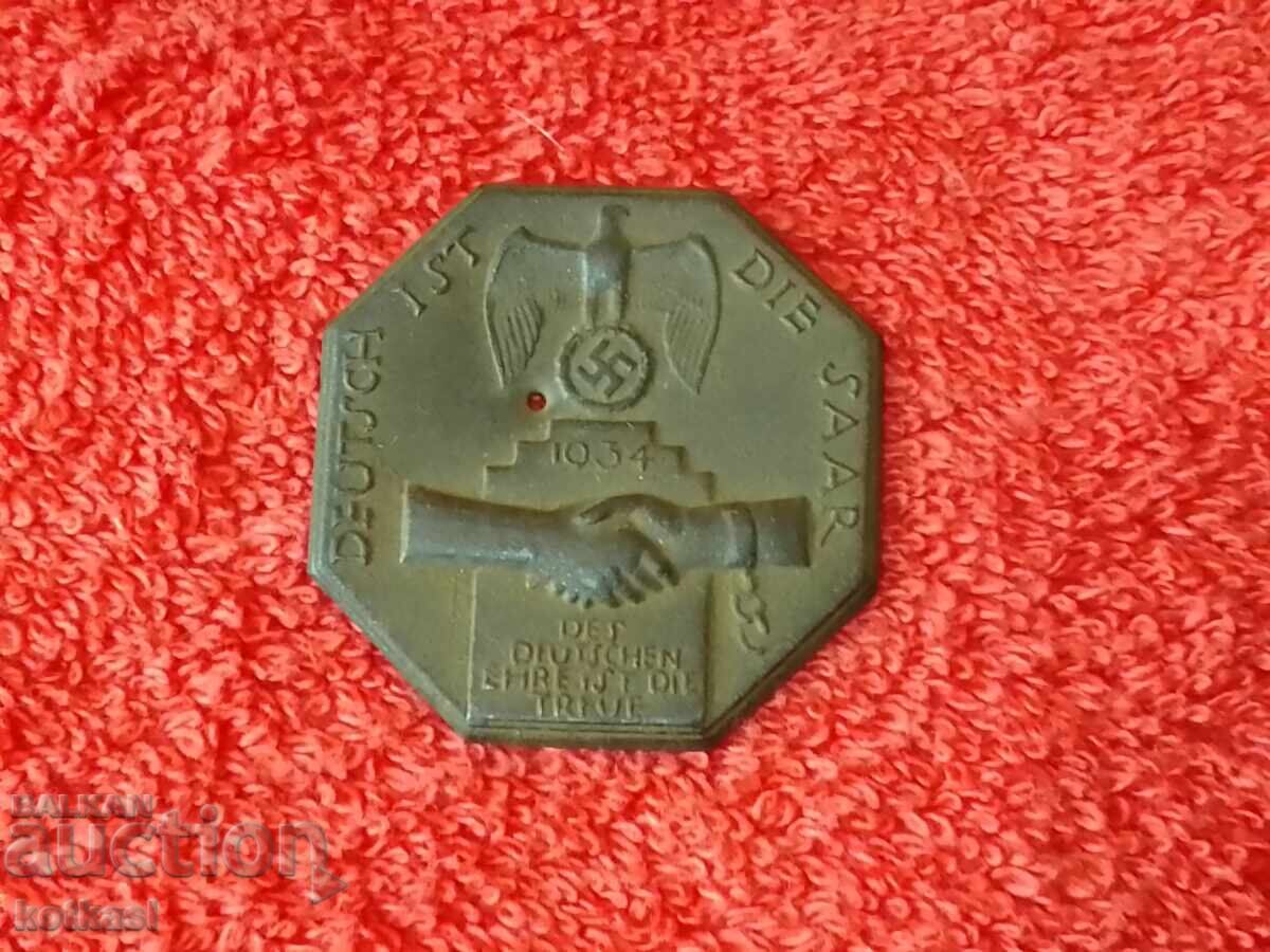 Medalie Veche Germania 1934 Loialitatea este onoarea germanilor Medalie Veche Germania 1934 Loialitatea este onoarea germanilor