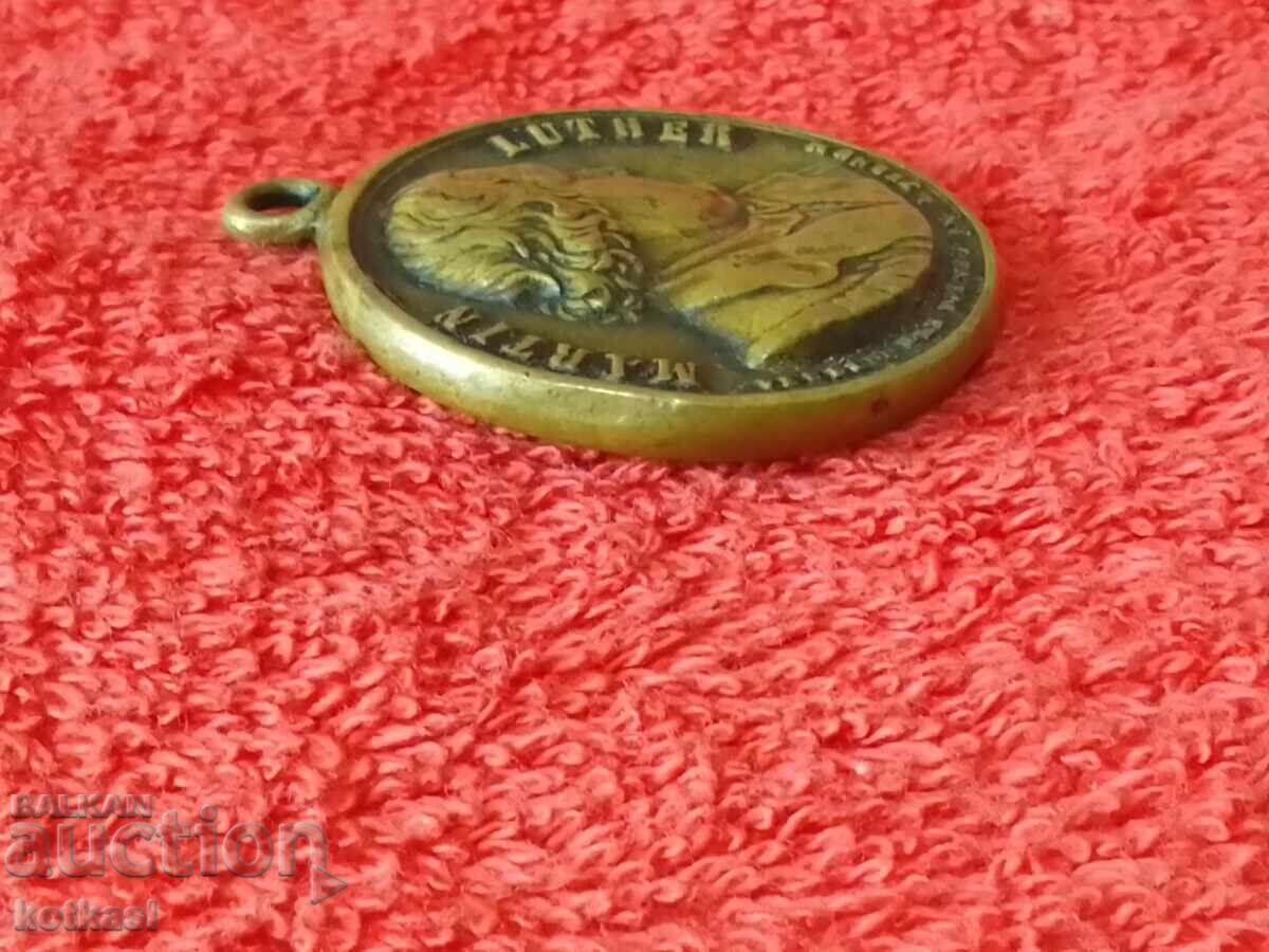 Auction  Star Medal Martin Luther Germany massive bronze