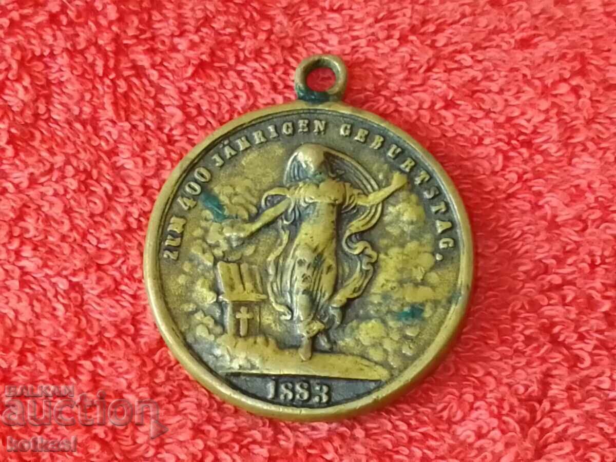 Star Medal Martin Luther Germany massive bronze - 5