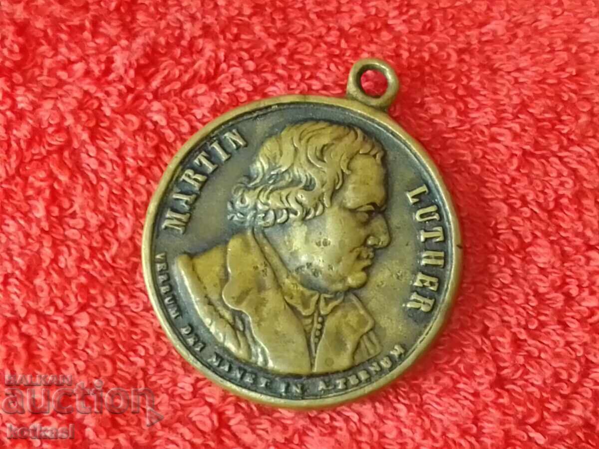Star Medal Martin Luther Germany massive bronze - 6