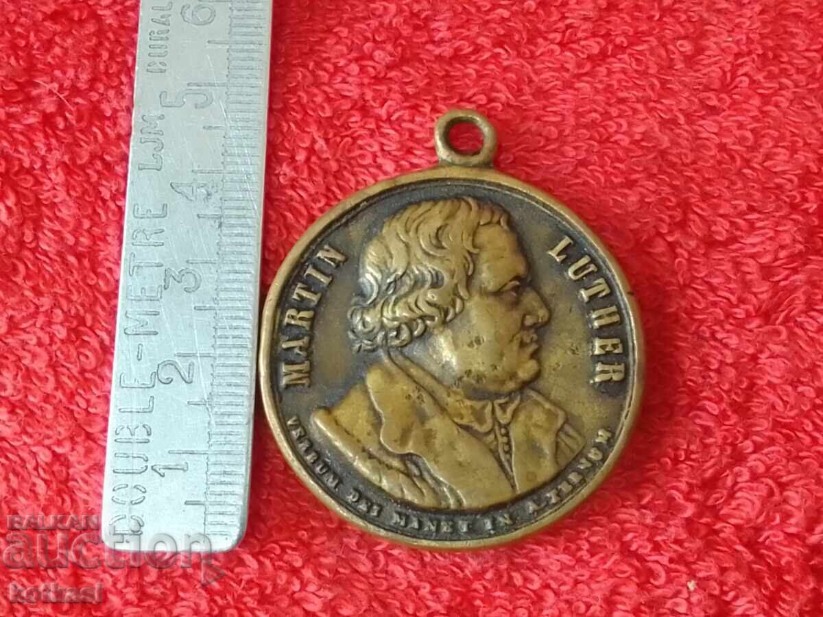 Star Medal Martin Luther Germany massive bronze