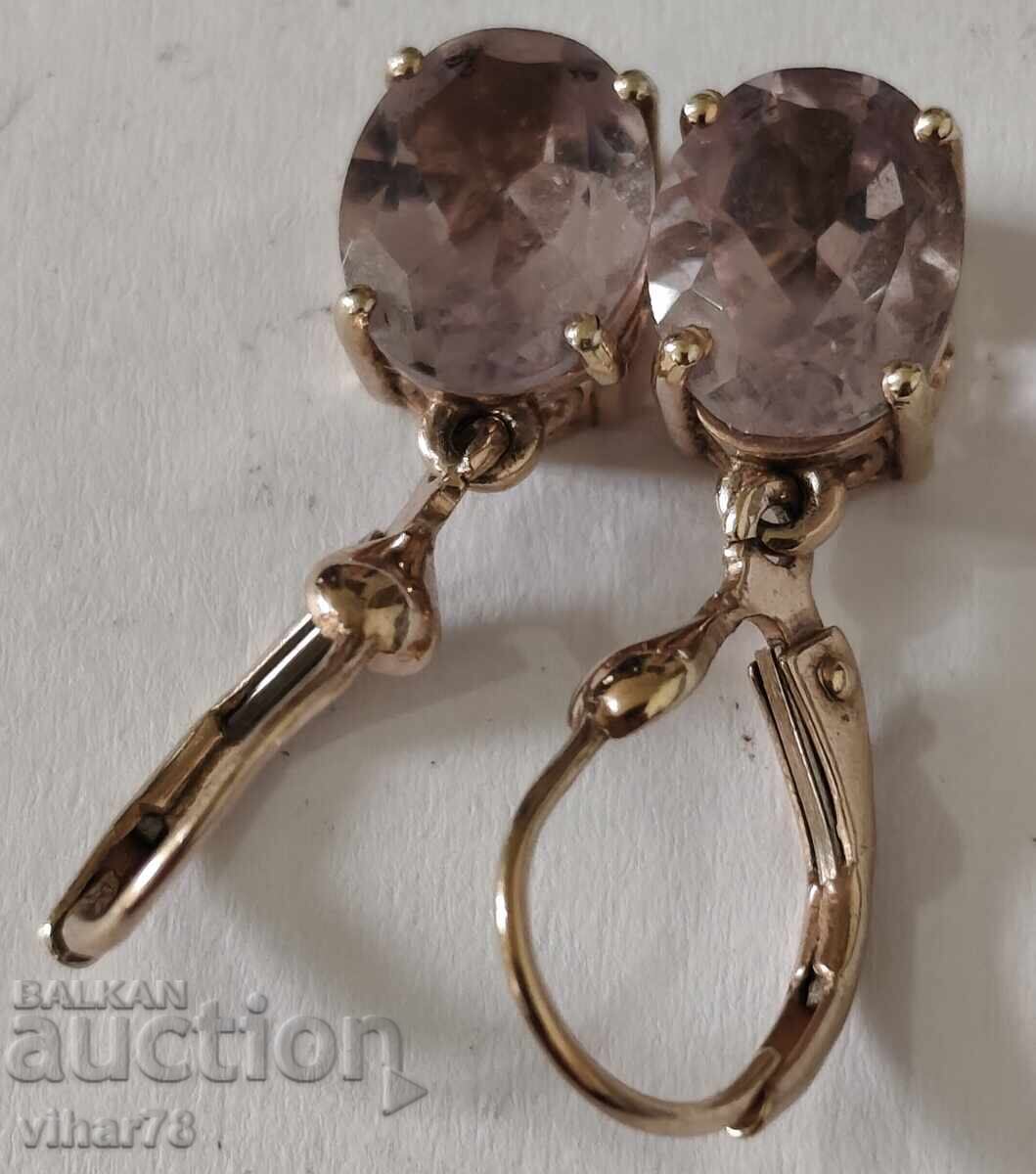 Auction  Gold-plated silver earrings