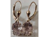 Cercei argintii cu aurire