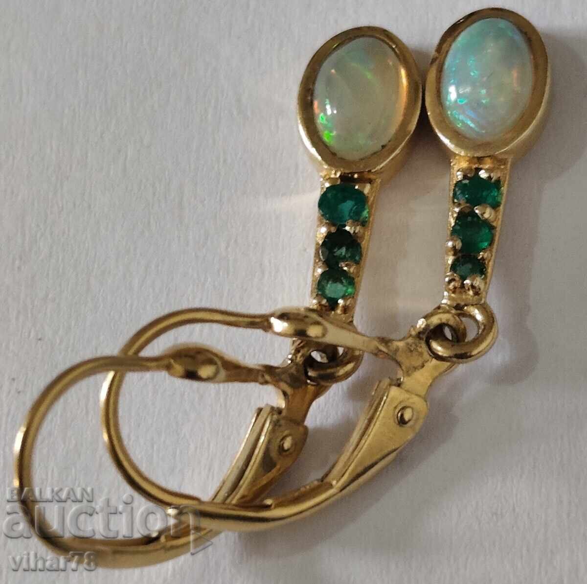 Licitație Cercei argintii cu aurire